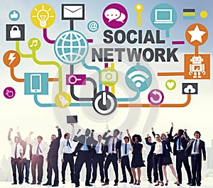 Social Network Internet Online Society Connecting Social Media C