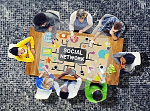 Social Network Internet Online Society Connecting Social Media C