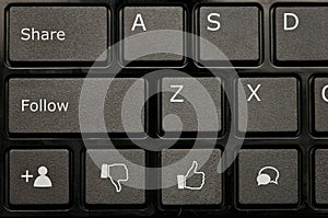 Social network keyboard