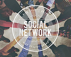 Social Network Media Connection Communication Concept