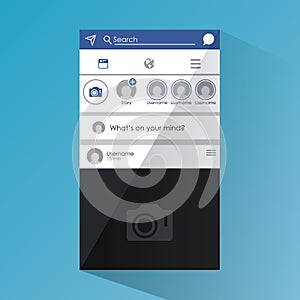 Social network smartphone interface