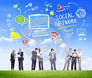 Social Network Social Media Business Communication Concept