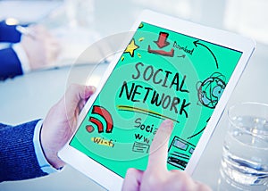 Social Network Social Media Internet WWW Web Online Concept