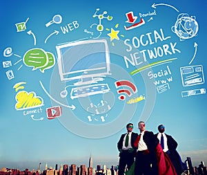 Social Network Social Media Internet WWW Web Online Concept