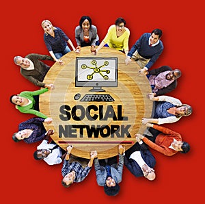 Social Network Social Media Internet WWW Web Online Concept