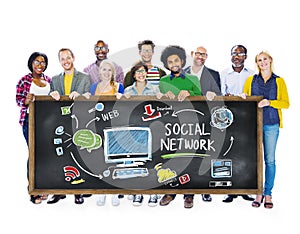 Social Network Social Media People Education Learning Concept