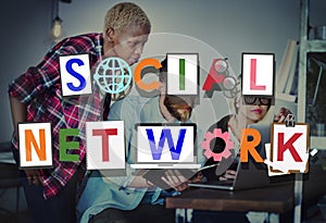 Social Network Social Media Technology Connected Concept photo