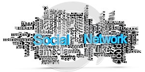 Social network tag cloud