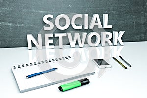 Social Network text concept