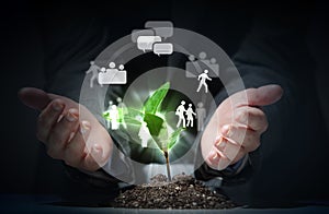 Social network theme