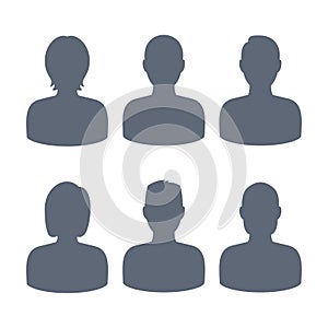 Social network user profile pic icon set