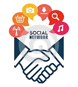 Social network vector design