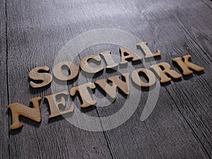 Social Network Words Typography Concept