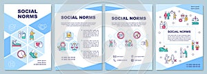 Social norms brochure template