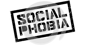 Social Phobia rubber stamp