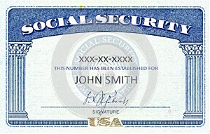 social security card SSN