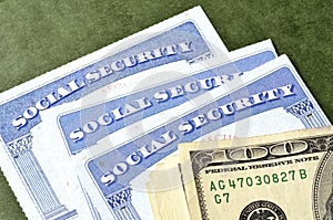Social Security Card for Identification photo