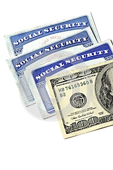 Social Security Cards and Cash Money