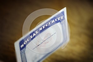 Social Security Cards Symbolizing Benefits for Elderly United Stated