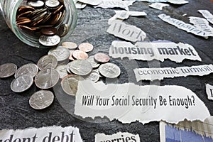 Social Security newspaper headlines