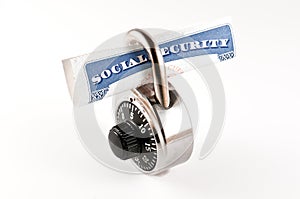 Social security padlocked photo