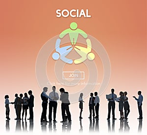 Social Socialize Society Unity Community Global Concept photo