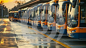 Social transport, shuttle buses in park