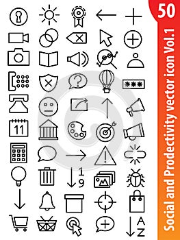 Social vector icon Vol1