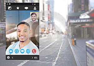 Social Video Chat App Interface