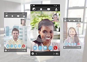 Social Video Chat App Interface