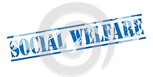 Social welfare blue stamp