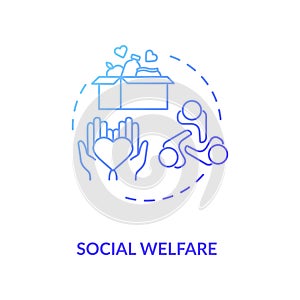 Social welfare concept icon