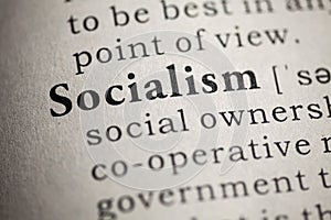 Definition of the word socialism photo