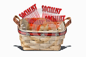 Socialist in a basket photo