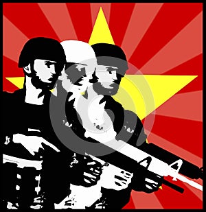 Socialist theme military template