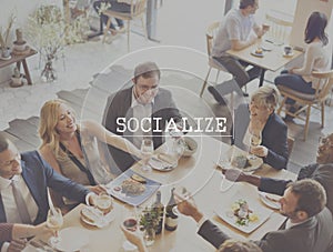 Socialize Community Network Society Unity Group Concept photo