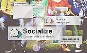 Socialize Community Society Relationship Socialization Concept
