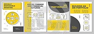 Socially responsible investing brochure template