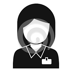 Sociology manager icon, simple style