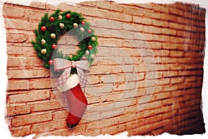 Sock gift christmas decoration