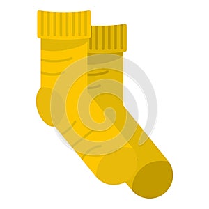 Sock icon, flat style photo