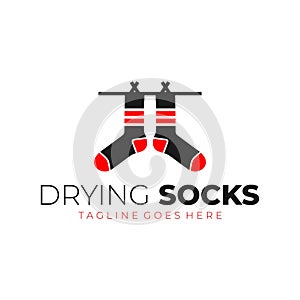 sock vector illustration logo