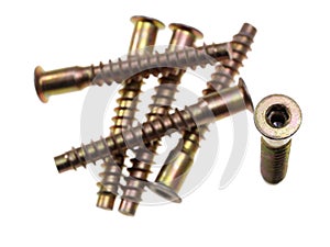 Socket hex head screws.