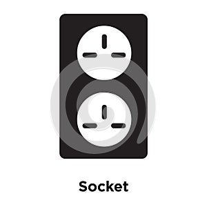 Socket icon vector isolated on white background, logo concept of