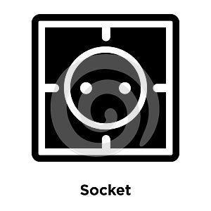 Socket icon vector isolated on white background, logo concept of