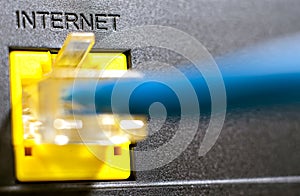 Socket for Internet connection