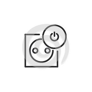 Socket off line icon