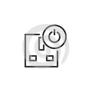 Socket off line icon