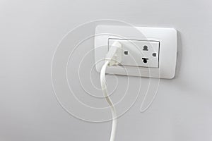 socket plug with electric plug line