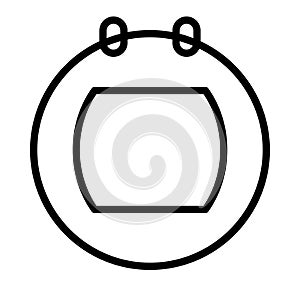 Socket thin line vector icon